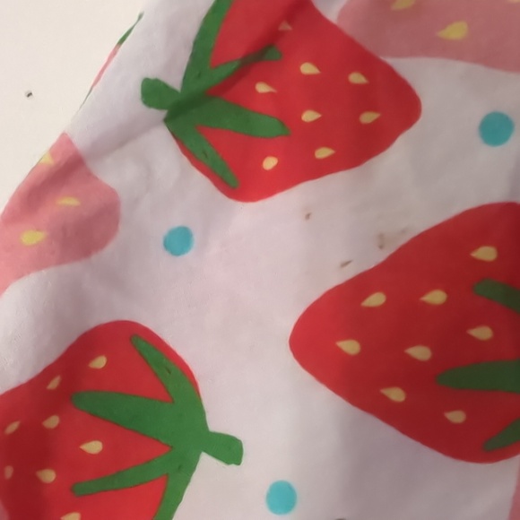 Frugi Girls 4-5 Organic Cotton Summer Dress with Strawberry Print - Picture 4 of 4
